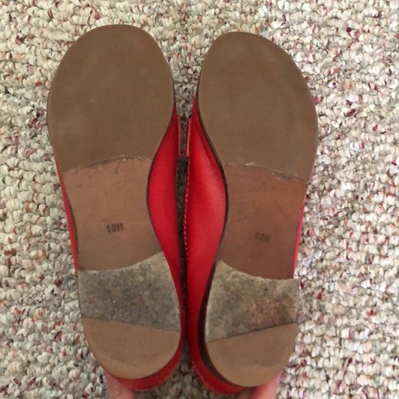 ♥️EUC Vintage Cherry Red Tory Burch Loafers♥️ - Picture 4 of 6